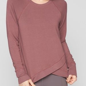 athleta criss cross sweatshirt